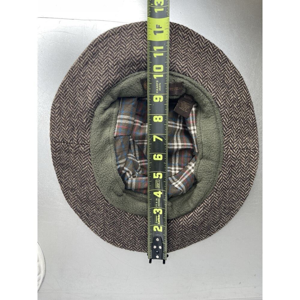 The Territory Ahead Wool Blend Bucket Hat Herringbone Knit Brown Soft Medium - Picture 5 of 5